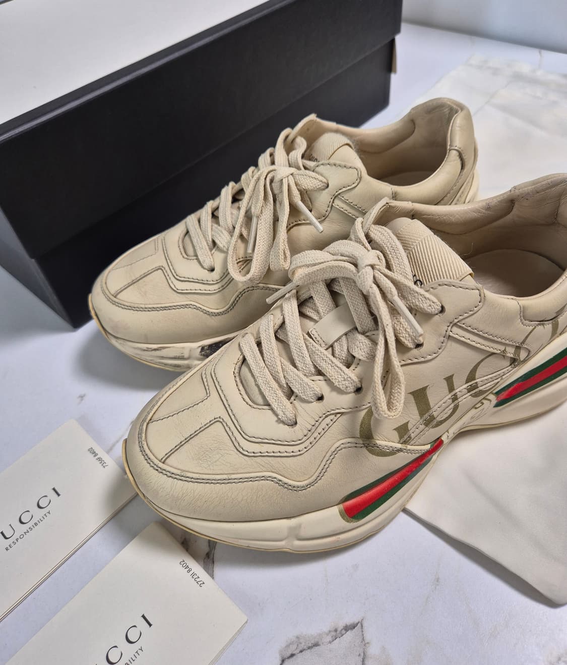 (정품) 구찌 라이톤 스니커즈 35.5 상품이미지1