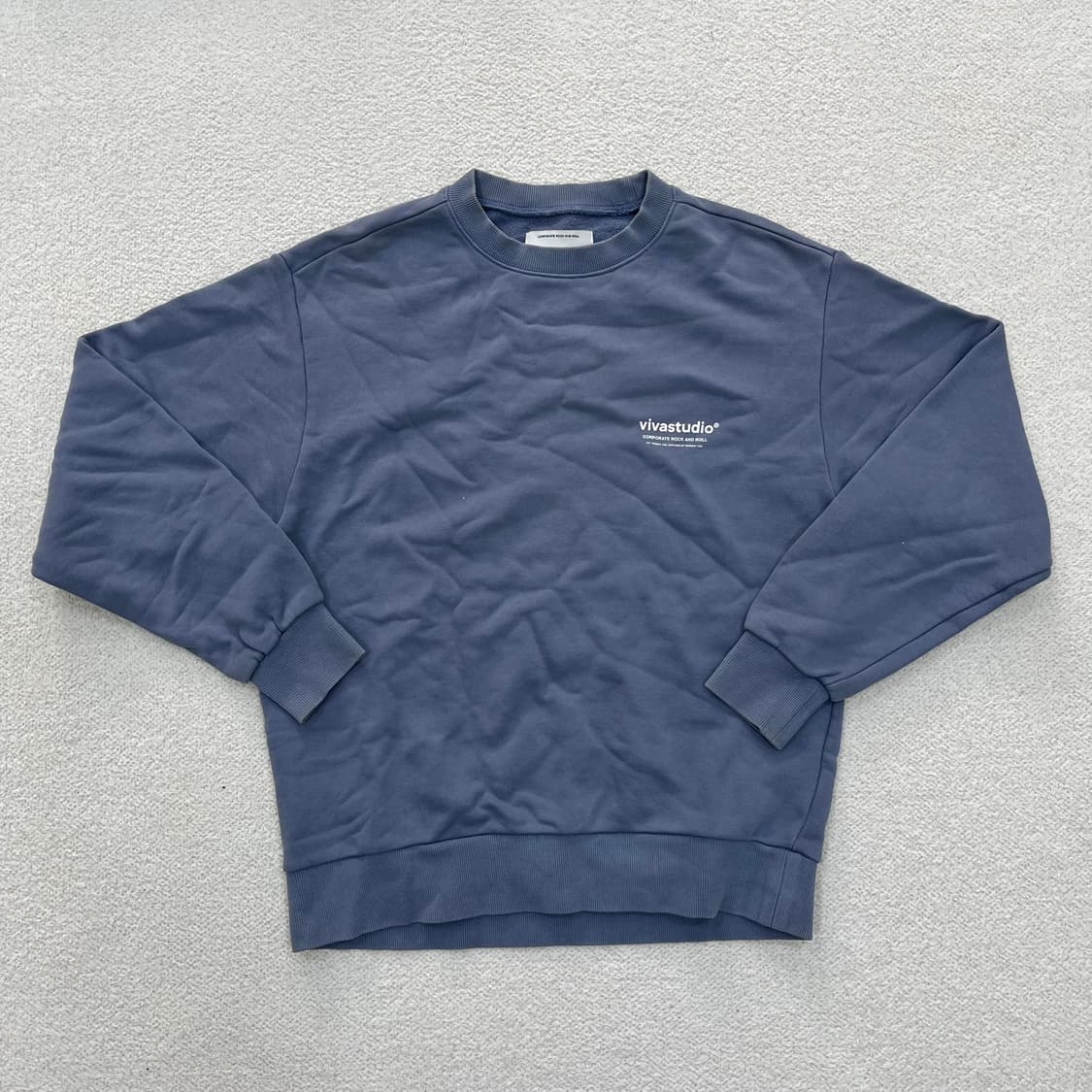 S 비바스튜디오 백로고 맨투맨 0312M1 상품이미지1