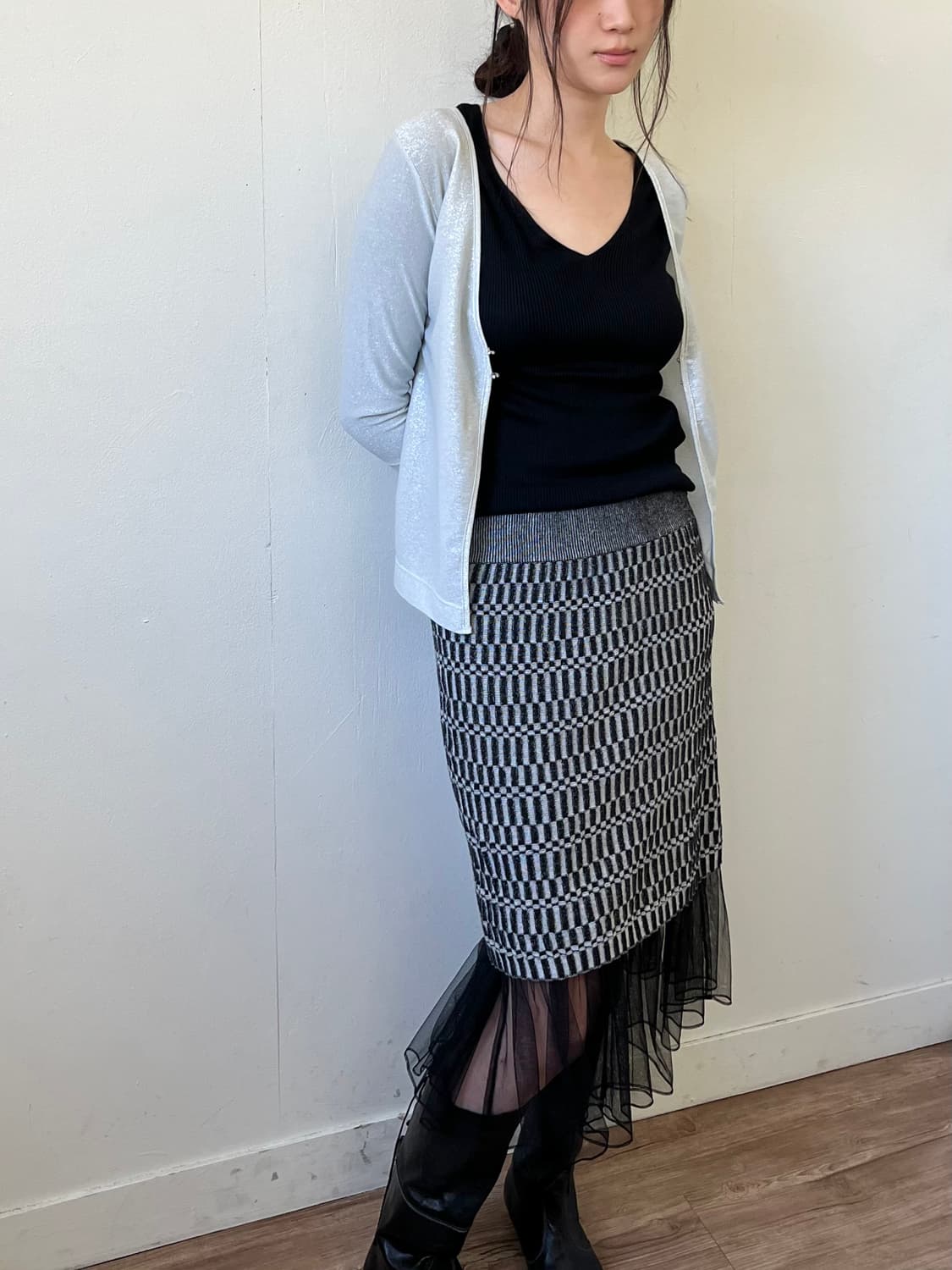 JEANASiS 밴딩 스커트 상품이미지3