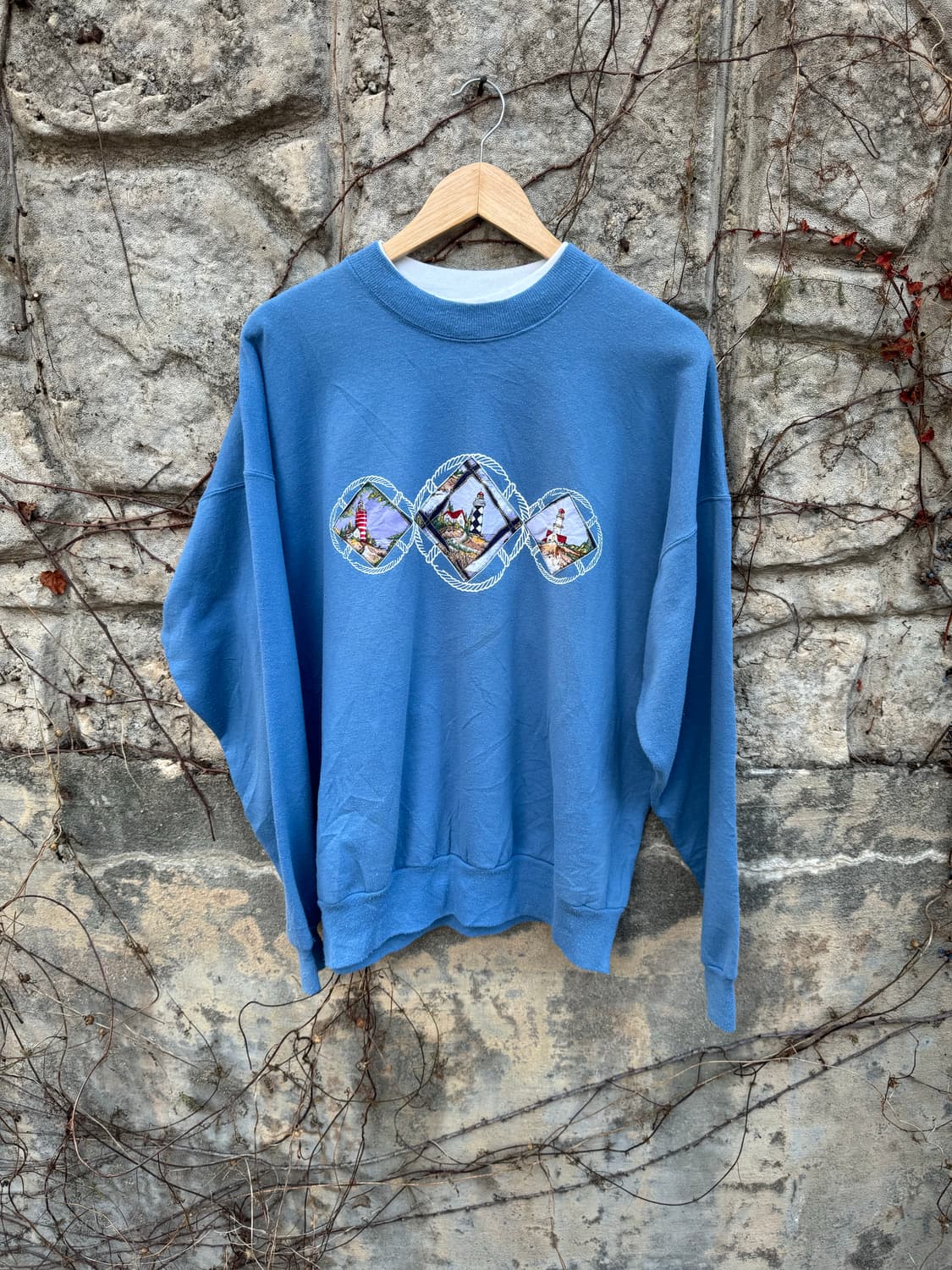 00s 헤인즈 빈티지 패치업 페이딩 프린팅 스웻 셔츠 맨투맨 xl 상품이미지1