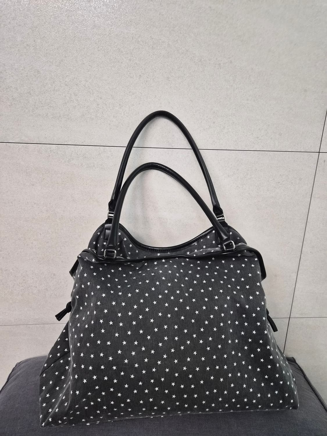 배드블루 별 딤섬백 차콜 상품이미지5