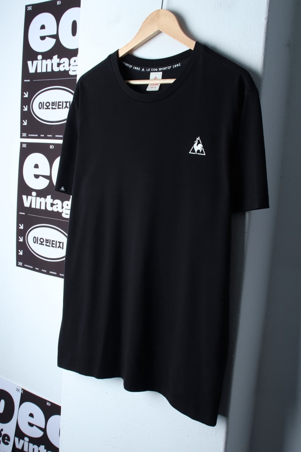 (2XL) 르꼬끄 반팔 티셔츠 빅사이즈 블랙 올드스쿨-H32079 상품이미지1