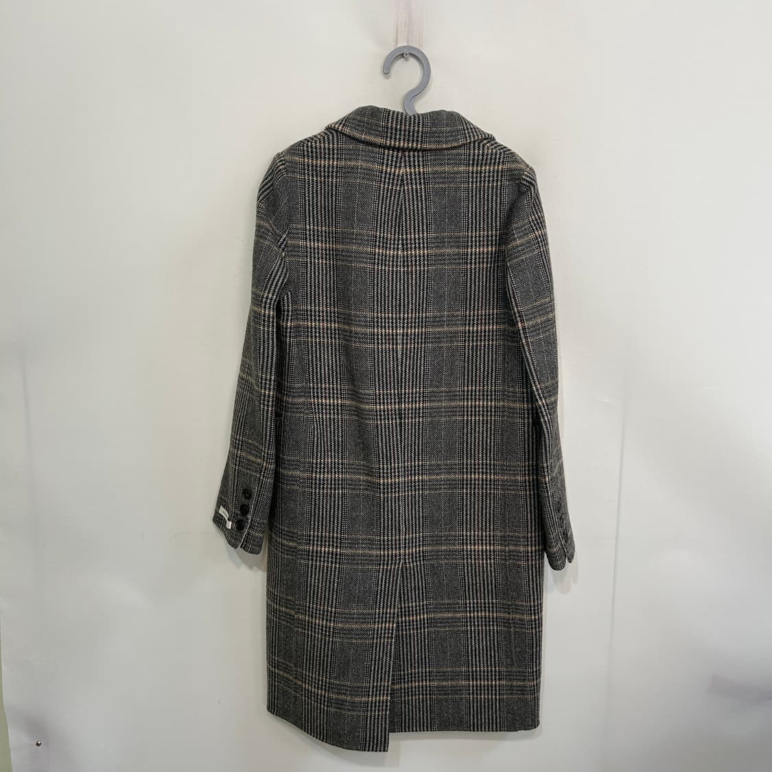 한섬 SJSJ 체크 핸드메이드 코트 55  상품이미지3