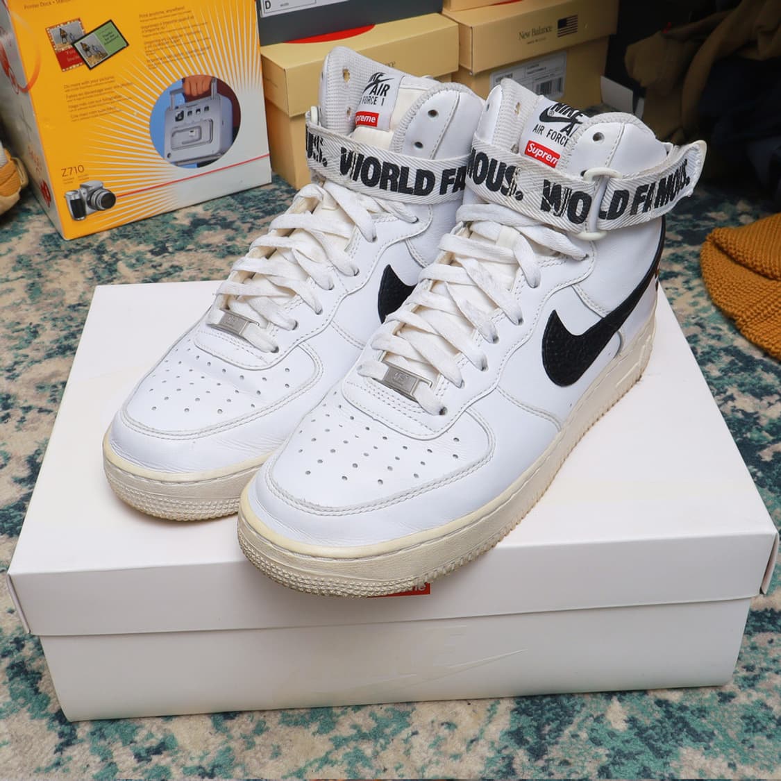 Supreme 나이키 x 슈프림 에어포스 1 하이 화이트 풀박스 정품 상품이미지1