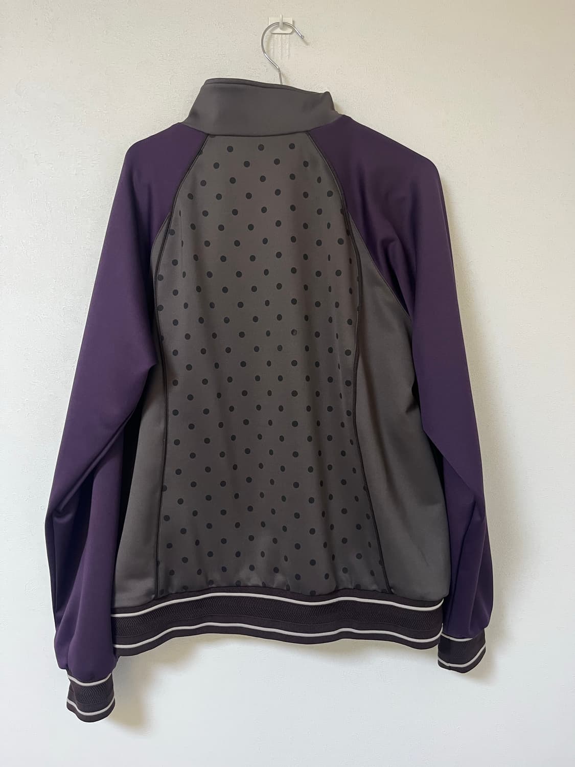노컨텐츠 도트 져지 자켓_브라운퍼플 상품이미지7