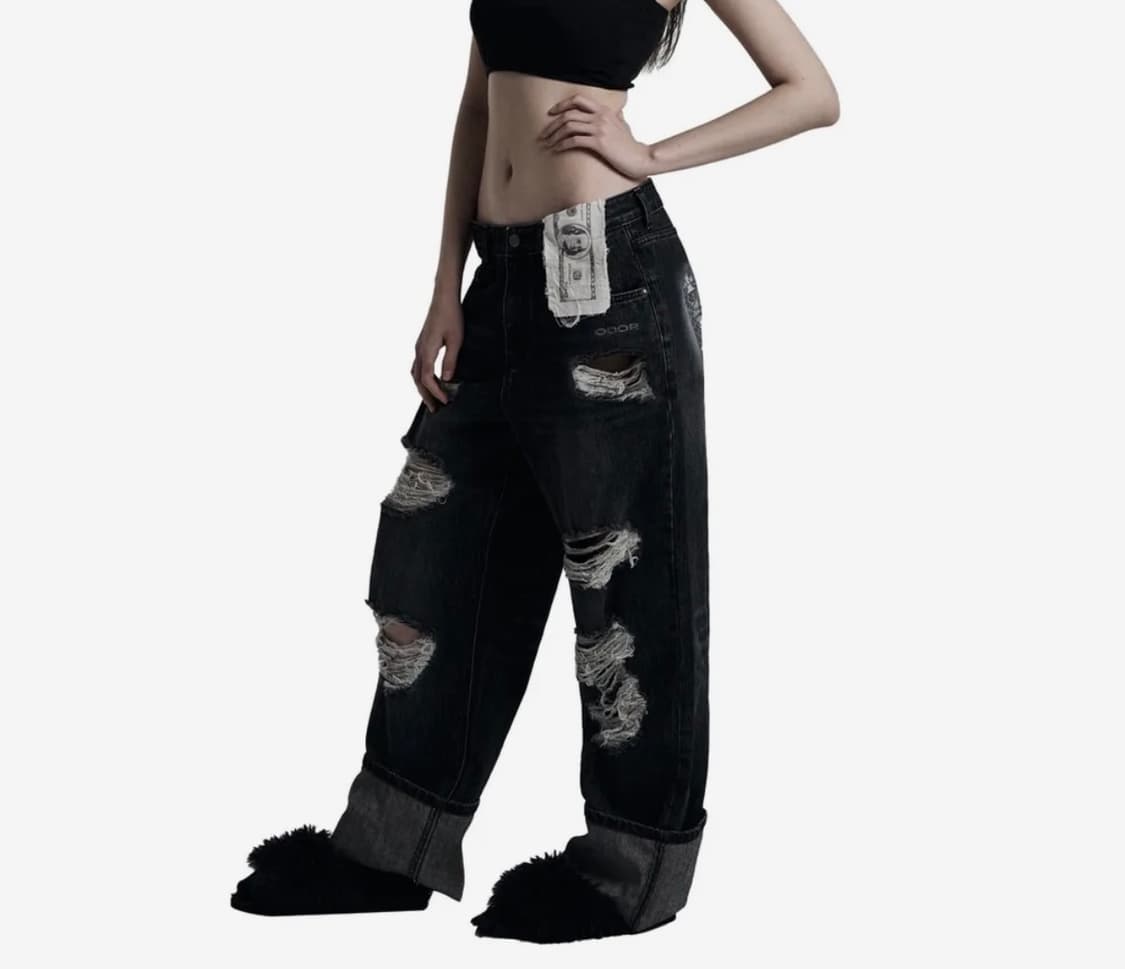 Odor 달러 와이드 데님팬츠 3size 상품이미지1