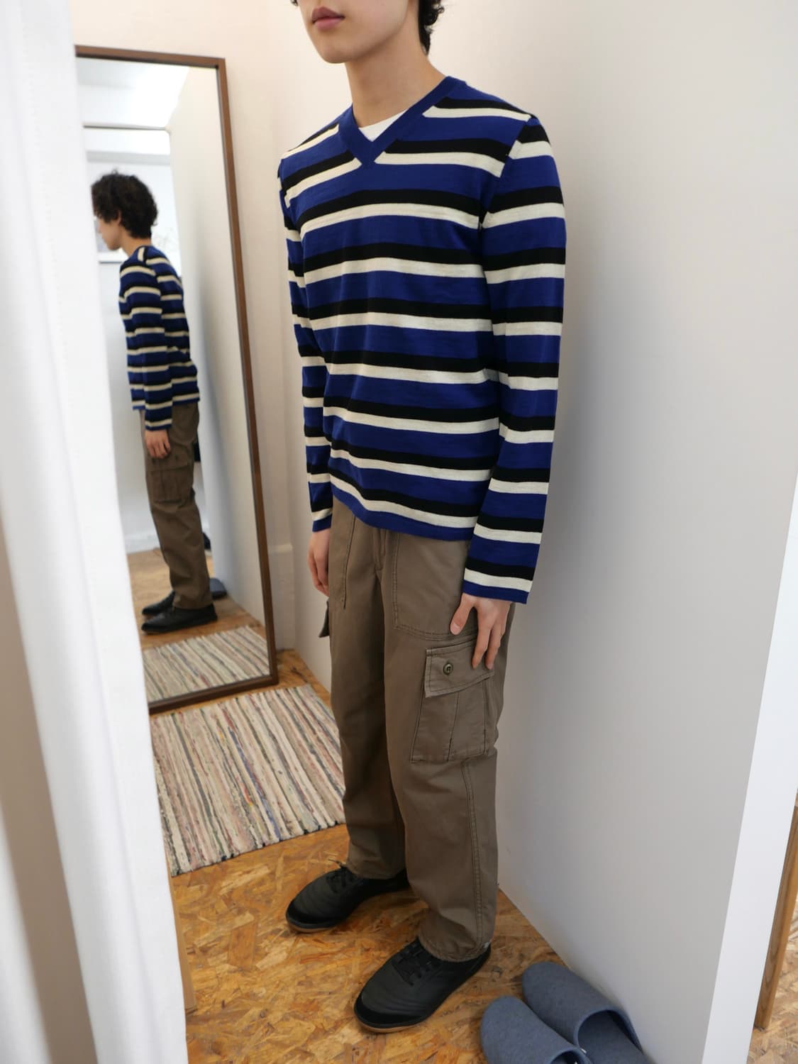 꼼데가르송 셔츠 브이넥 니트 새상품 상품이미지1