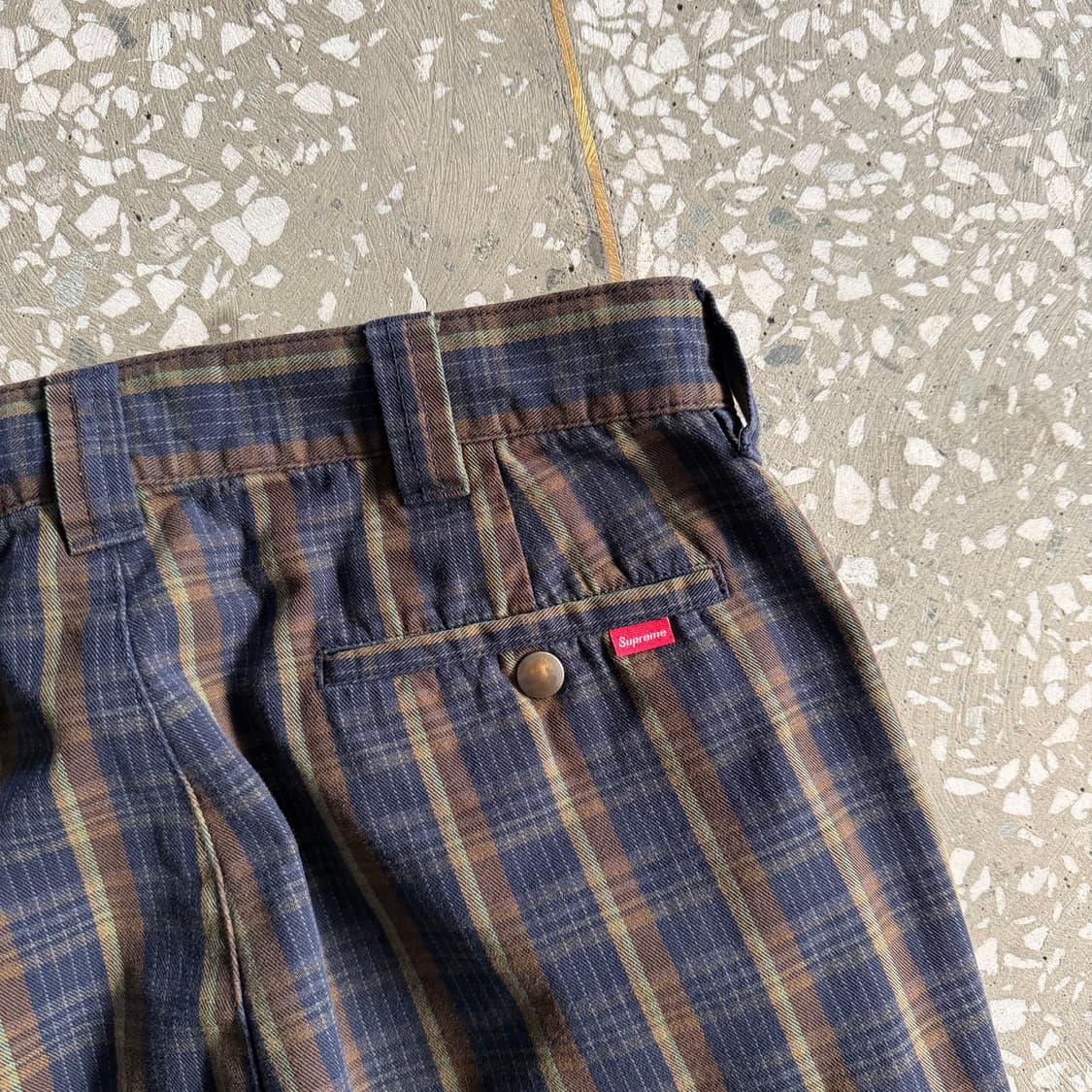 슈프림 플레이드 워크 팬츠 상품이미지8