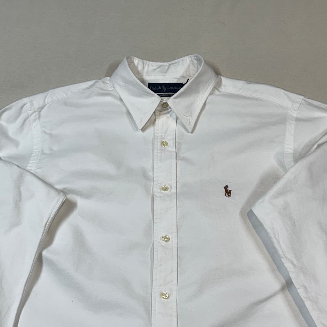 XXL) 폴로 랄프로렌 클래식핏 화이트 옥스포드 셔츠 상품이미지3