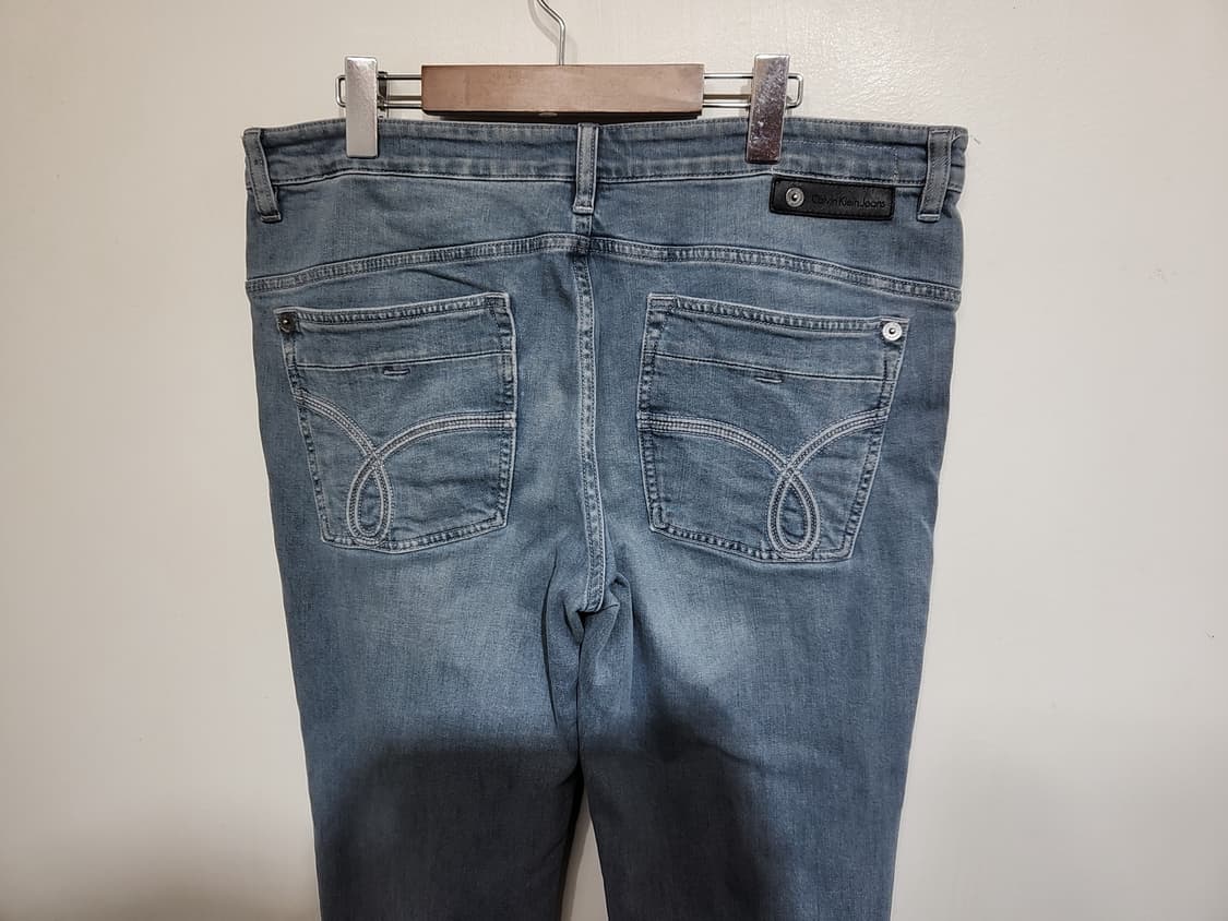 (35) 캘빈클라인 청바지 연청 스판 CK 데님팬츠  상품이미지7