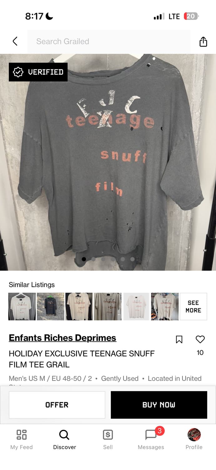 Teenage Snuff Film L 상품이미지2