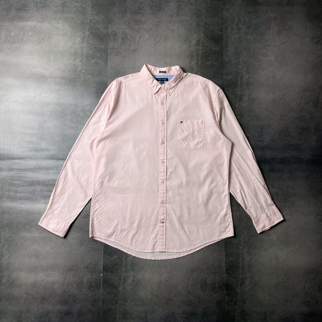 TOMMY HILFIGER 토미힐피거 빈티지 핑크 코튼셔츠 A00585 상품이미지1