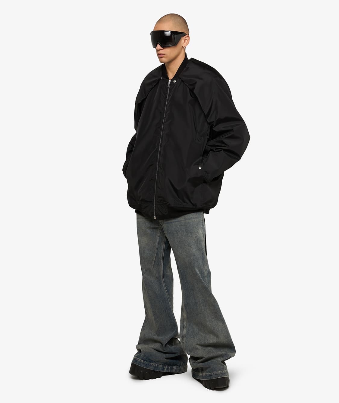 릭오웬스 다크쉐도우 컨버터블 점보 피터 플라이트 자켓 L 상품이미지7