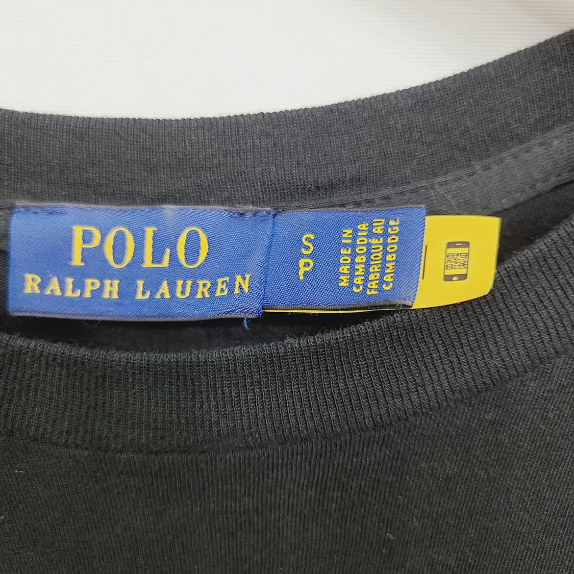 [정품/QR] 폴로 랄프로렌 블랙 반팔 티셔츠 (여성 S) 상품이미지6