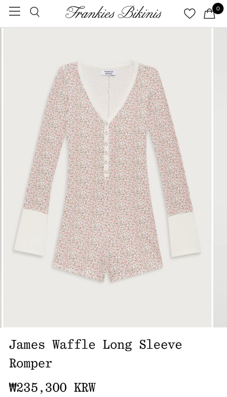 프랭키스 비키니스 (frankiesbikinis)제임스 와플 롬퍼 바디수 상품이미지4