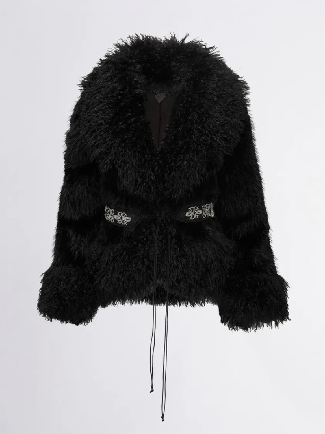 스컬프터 리버시블 퍼 무스탕 자켓(블랙 S) 상품이미지2