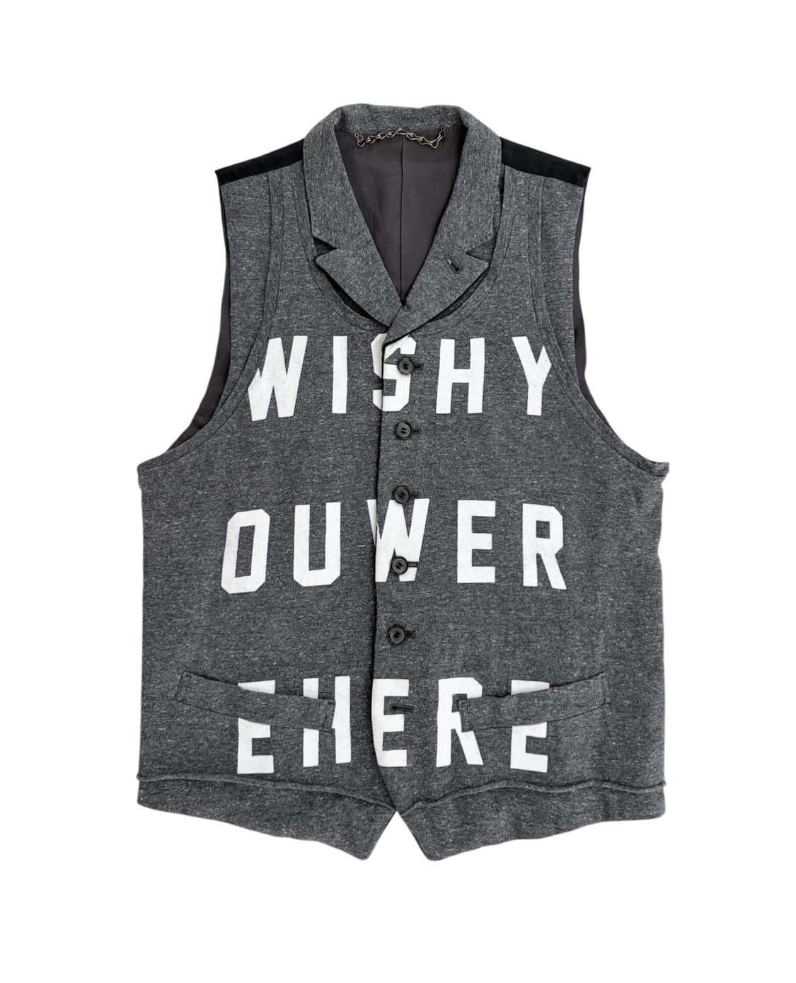 미하라 야스히로 레이어드 프린팅 베스트 상품이미지1