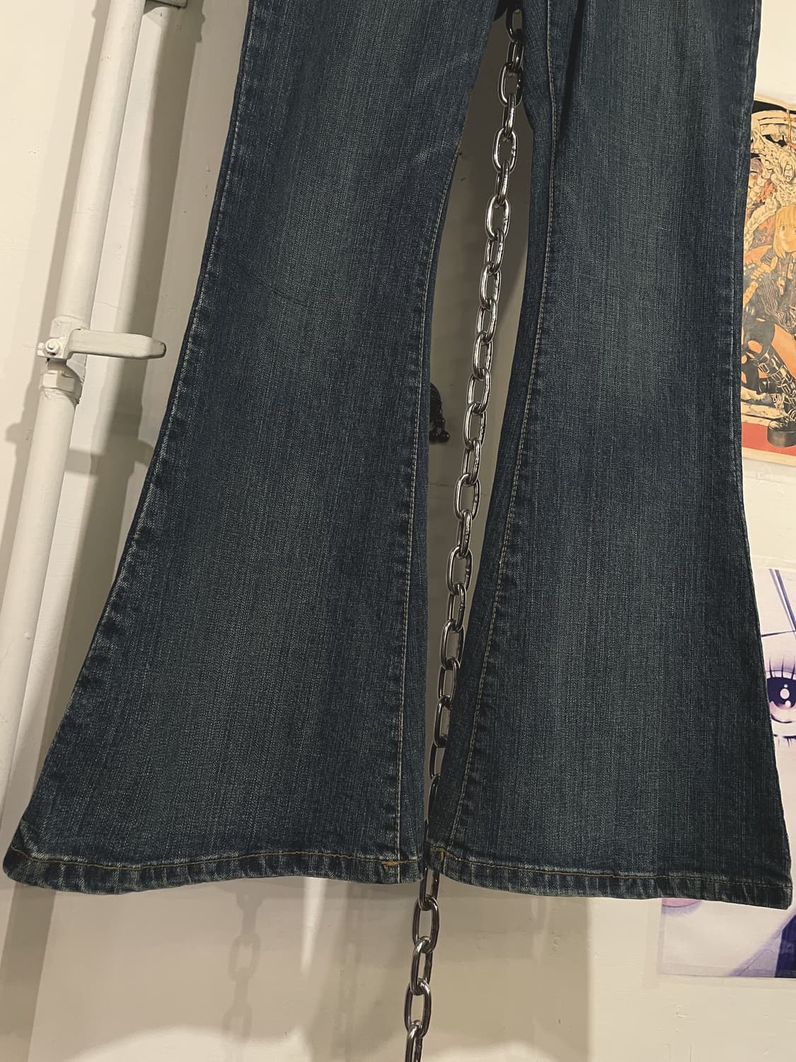 자수 스터드 포켓 데님 부츠컷 팬츠 상품이미지4