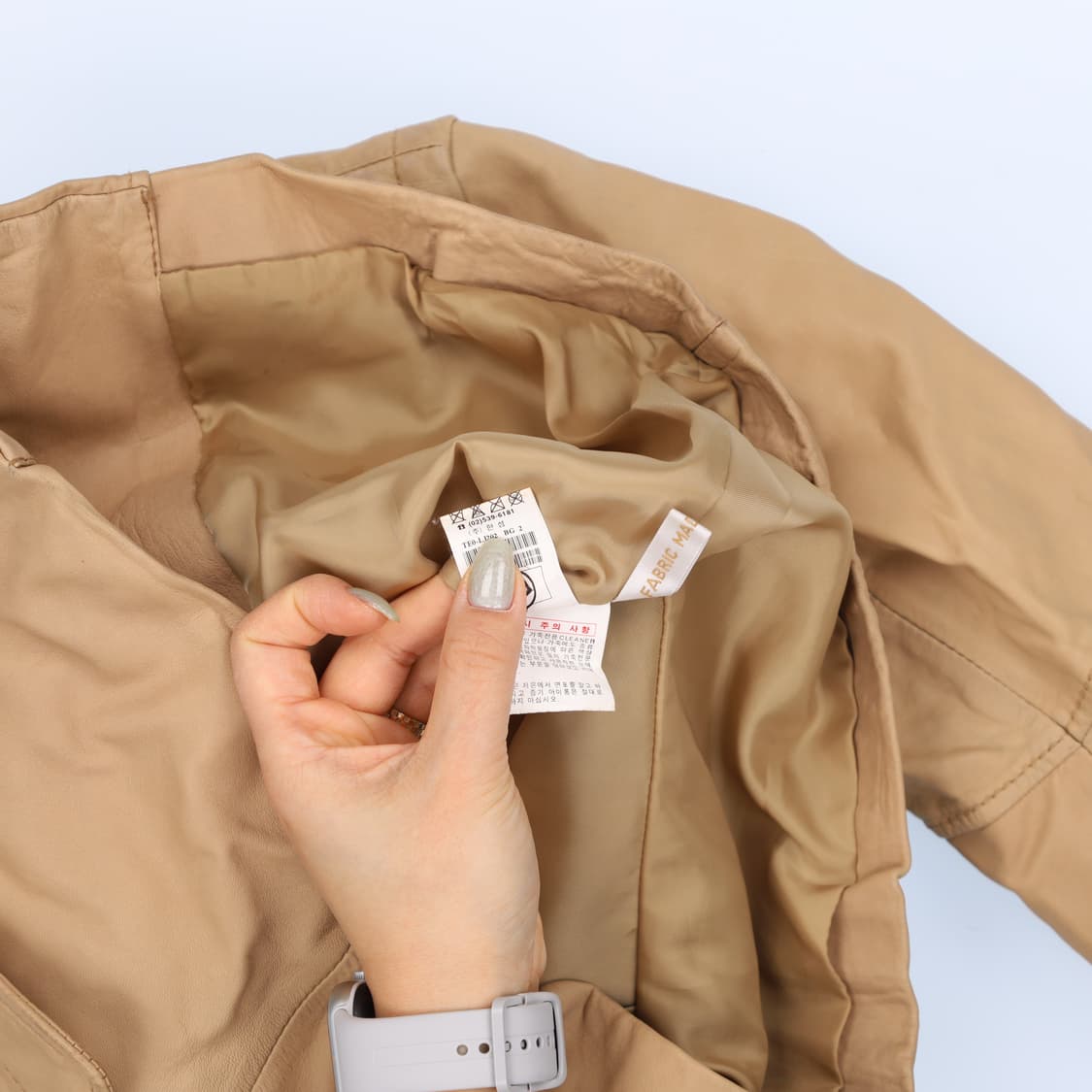 [82] 타임 한섬 여성 라이더 싱글 양가죽 자켓 0114J 상품이미지6