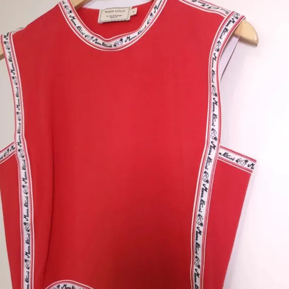 메종키츠네 레드 원피스 M 상품이미지8