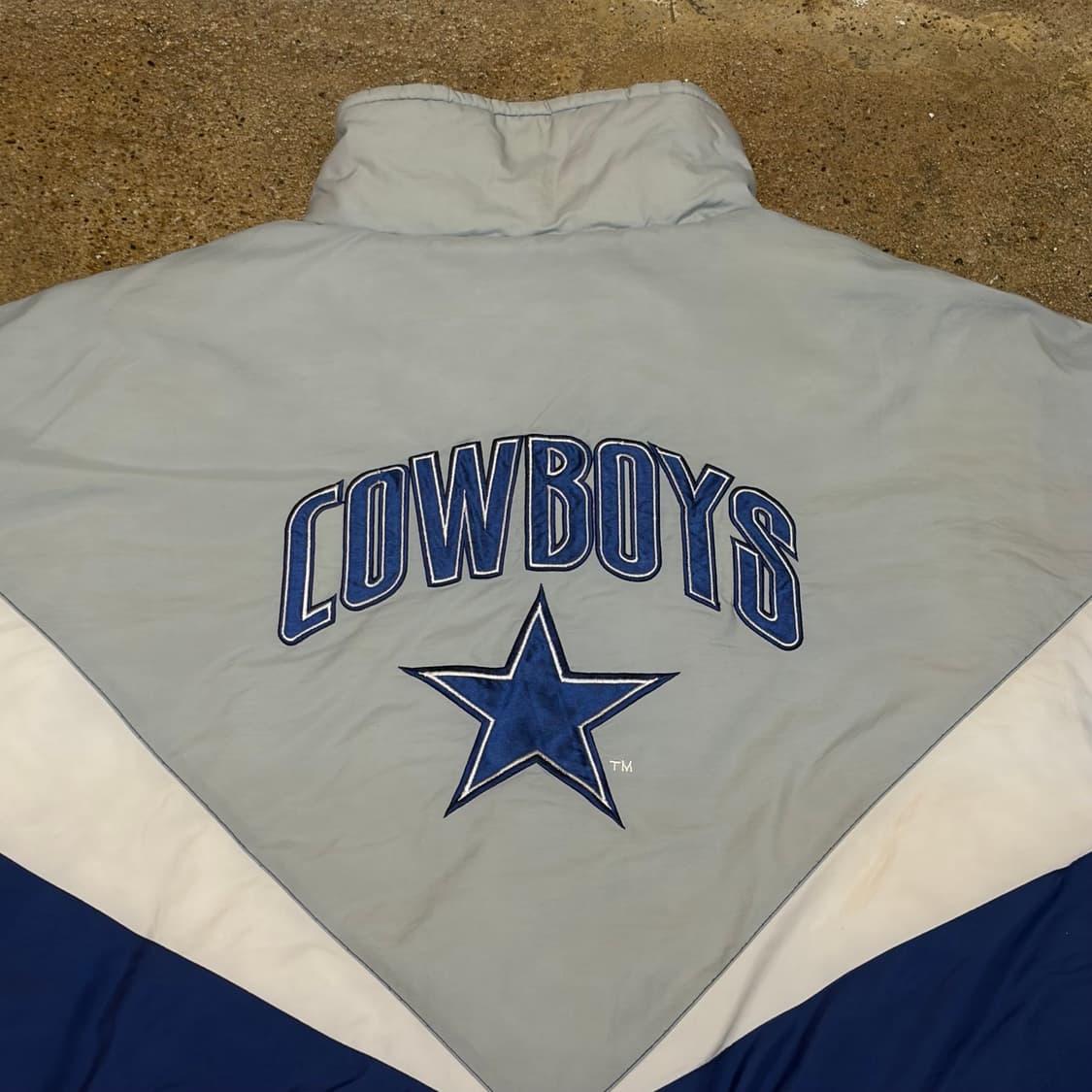 90s Made in Korea 생산 미국 빈티지 NFL 달라스 패딩점퍼 상품이미지2