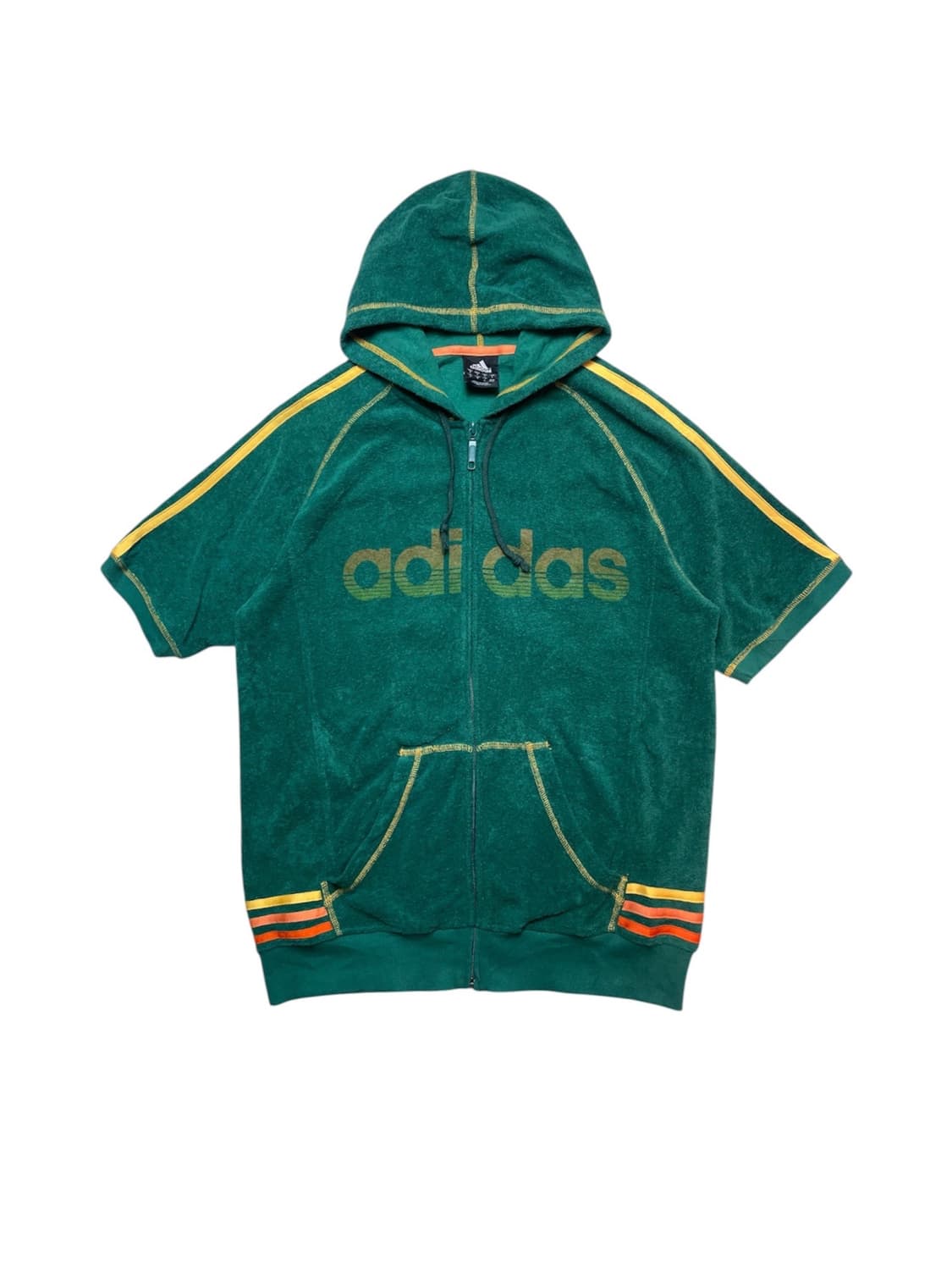 00’s 아디다스 반팔 후드집업  상품이미지1