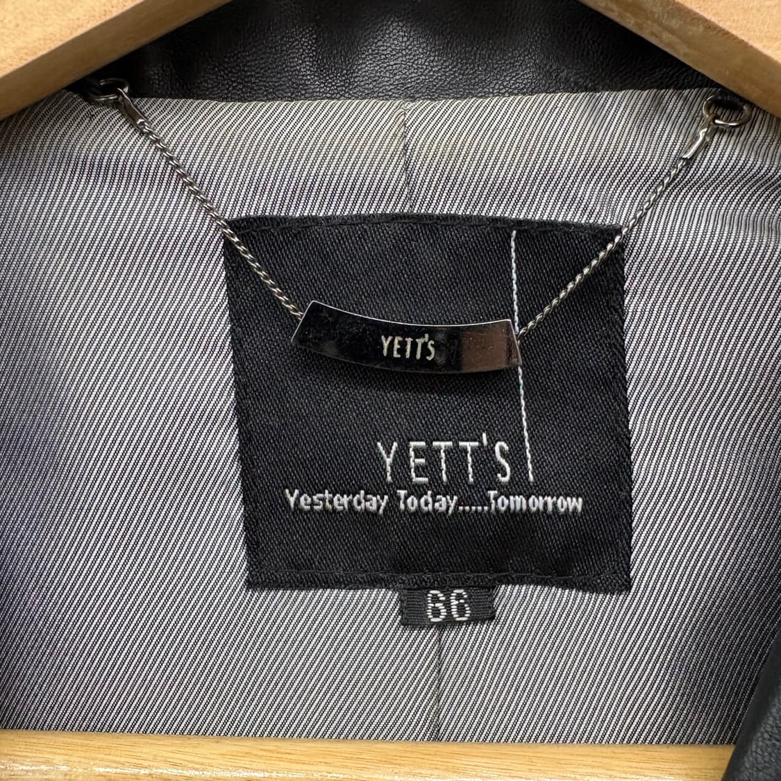 YETTS 양가죽 자켓 블랙 여/M 상품이미지4