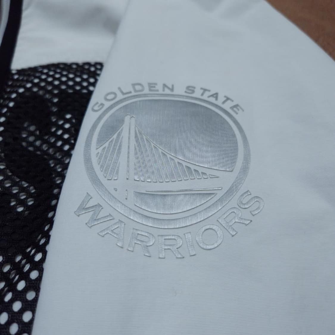 바배) NBA 골든스테이트 워리어스 메쉬 배색 바람막이 상품이미지3