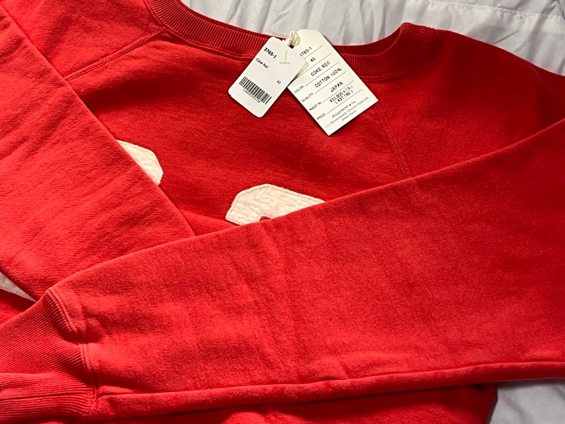 [40] 풀카운트 3765 스웻셔츠 스웨트 맨투맨 코크레드 상품이미지3