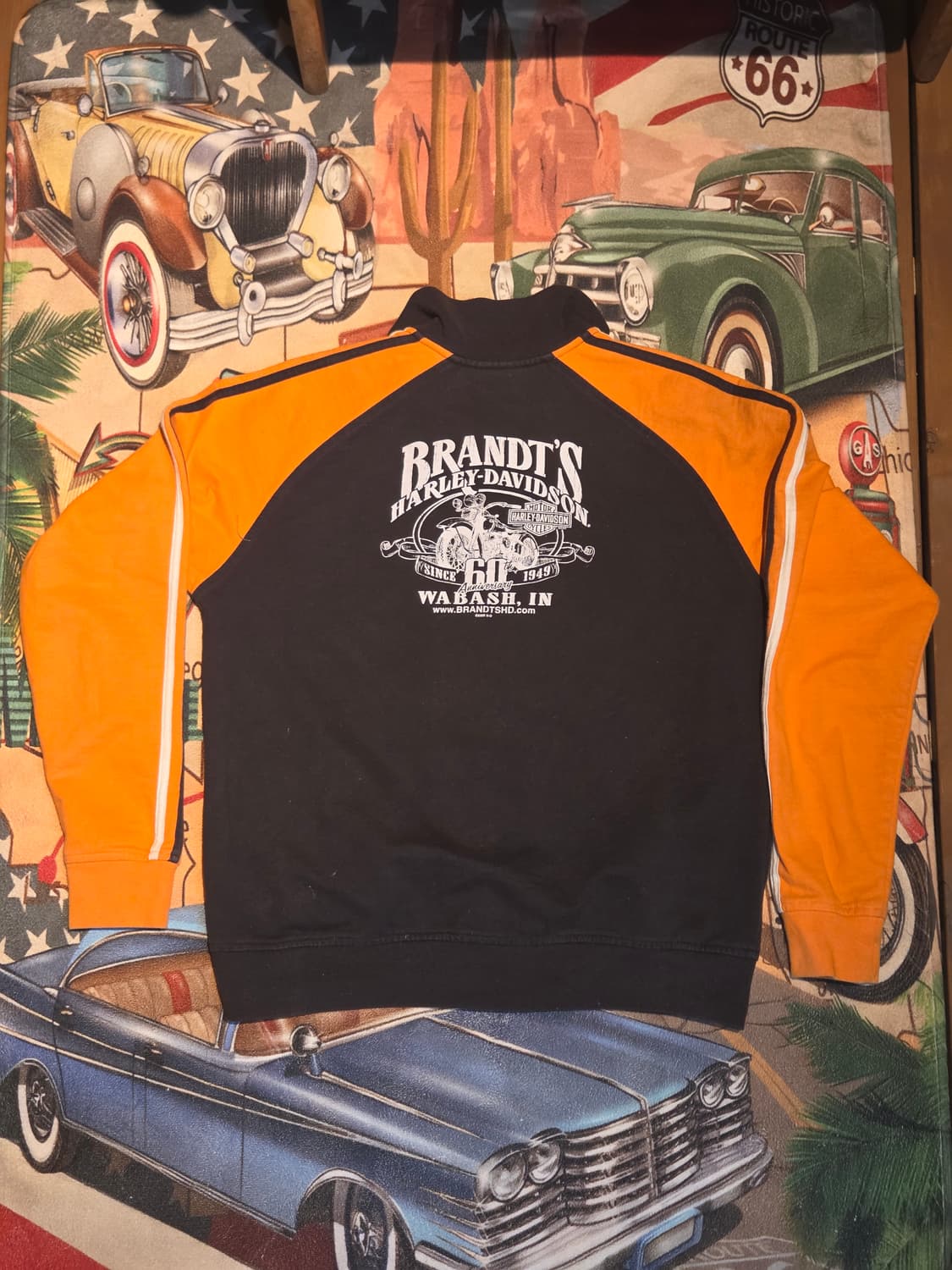 할리데이비슨 오렌지 빈티지 집업 상품이미지2