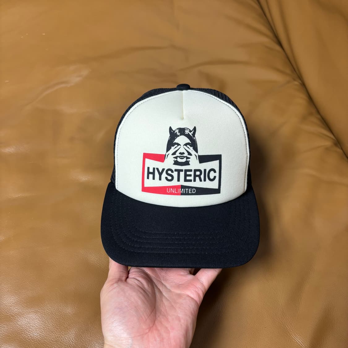 Hysteric Glamour 히스테릭글래머 블랙 6패널 메쉬 볼캡 모자 상품이미지2