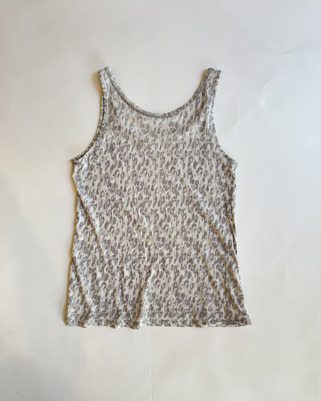 Leopard Print Sheer Tank Top   상품이미지3
