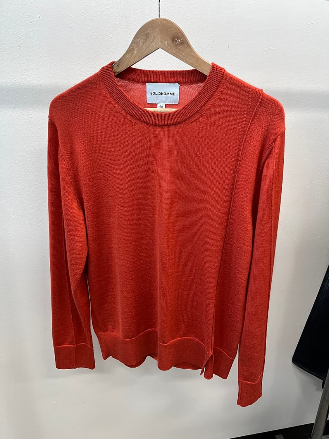 100) 솔리드옴므 신형 오렌지 니트  상품이미지4