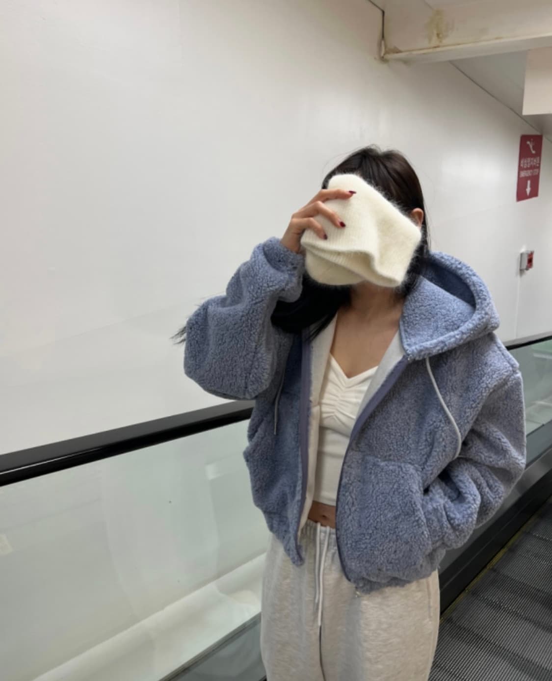 탠저 스파클 크롭후디 상품이미지1