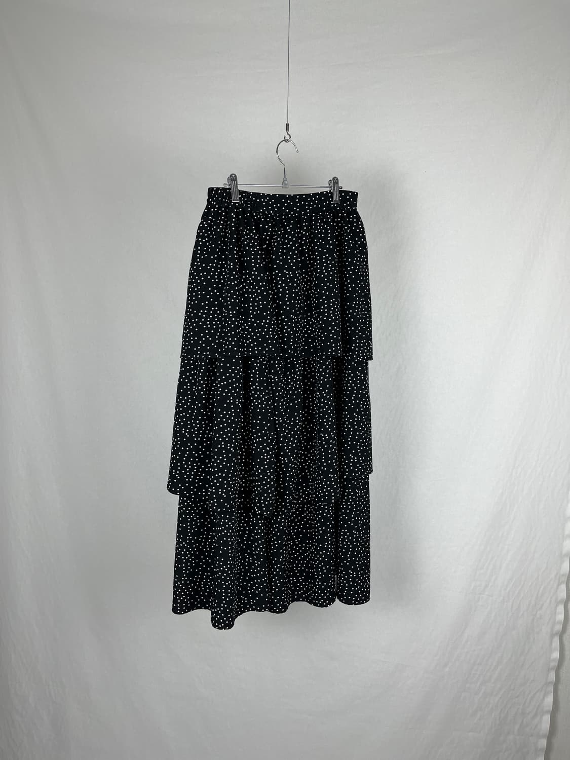 Vintage 도트 패턴 롱 스커트  상품이미지1