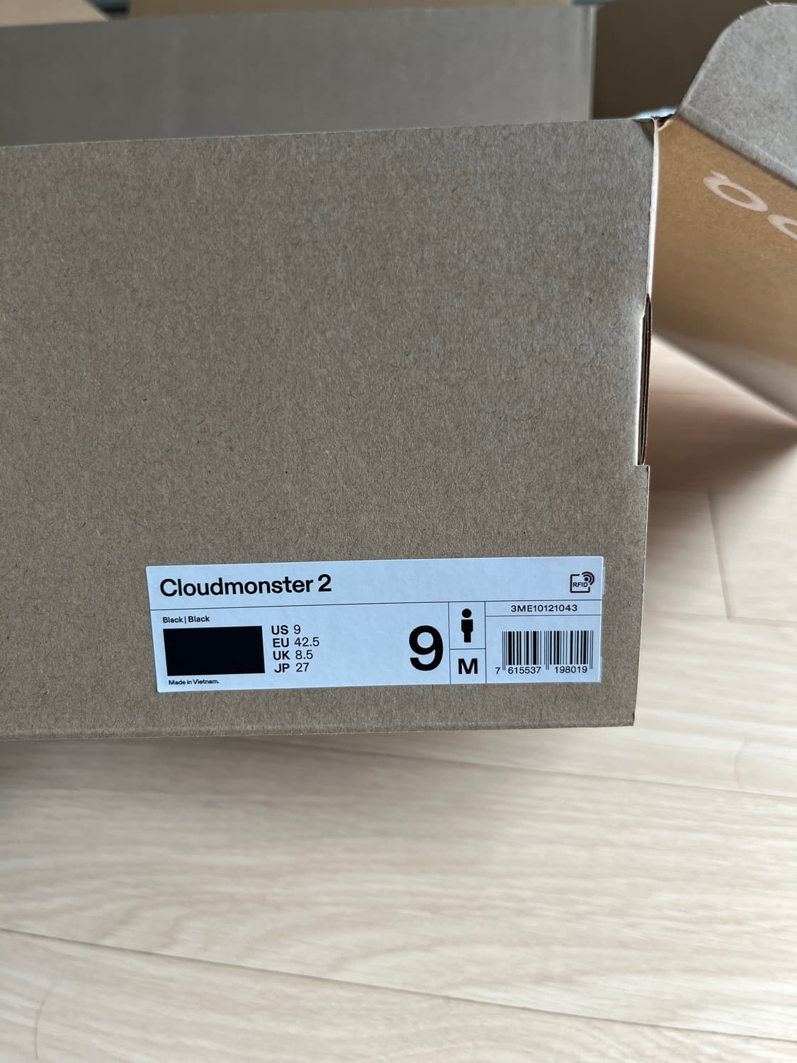 온러닝 클라우드몬스터2 블랙 270 상품이미지10