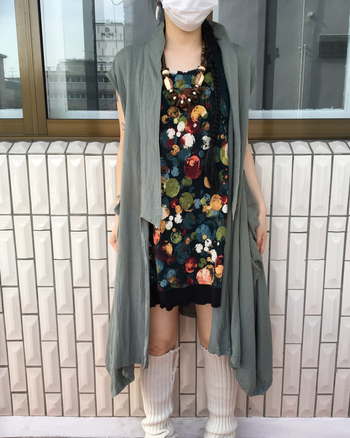 Ethnic mood open vest 상품이미지10