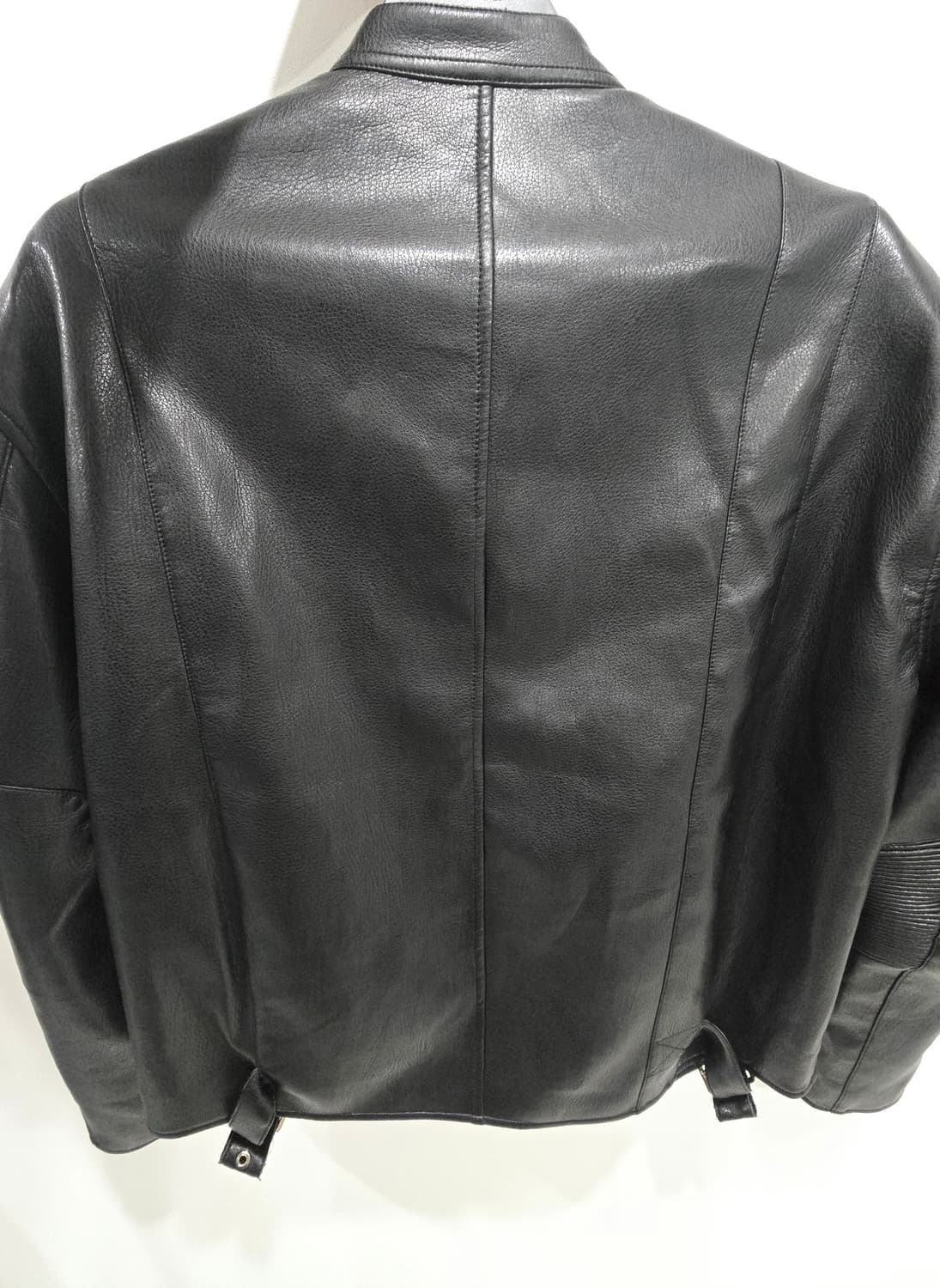 모터사이클 스타일 바이커 레더 자켓 상품이미지2