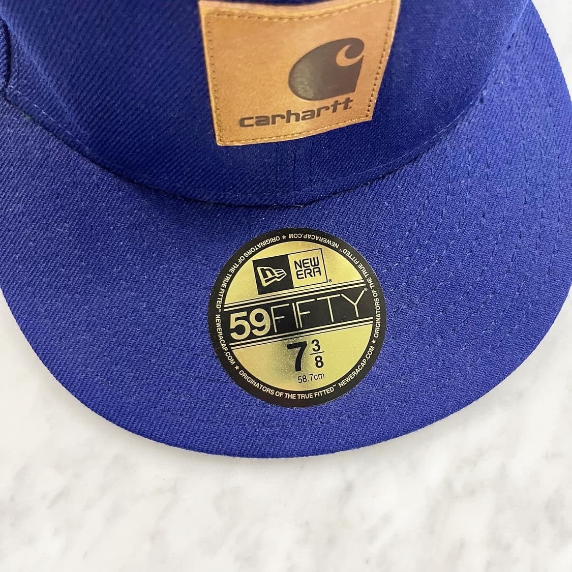칼하트x뉴에라 블루 스냅백 상품이미지8