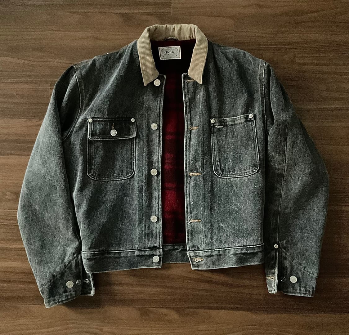 랄프로렌 덩가리 데님 자켓 그레이 S 상품이미지1