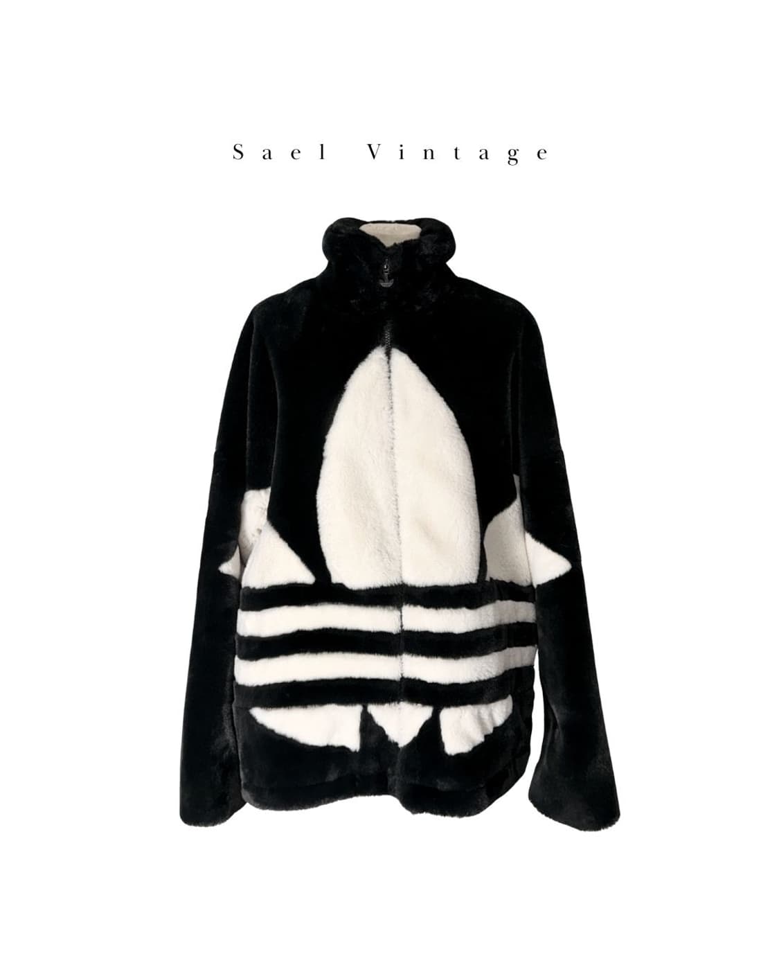 아디다스 빅 트레포일 퍼 자켓 M 상품이미지2