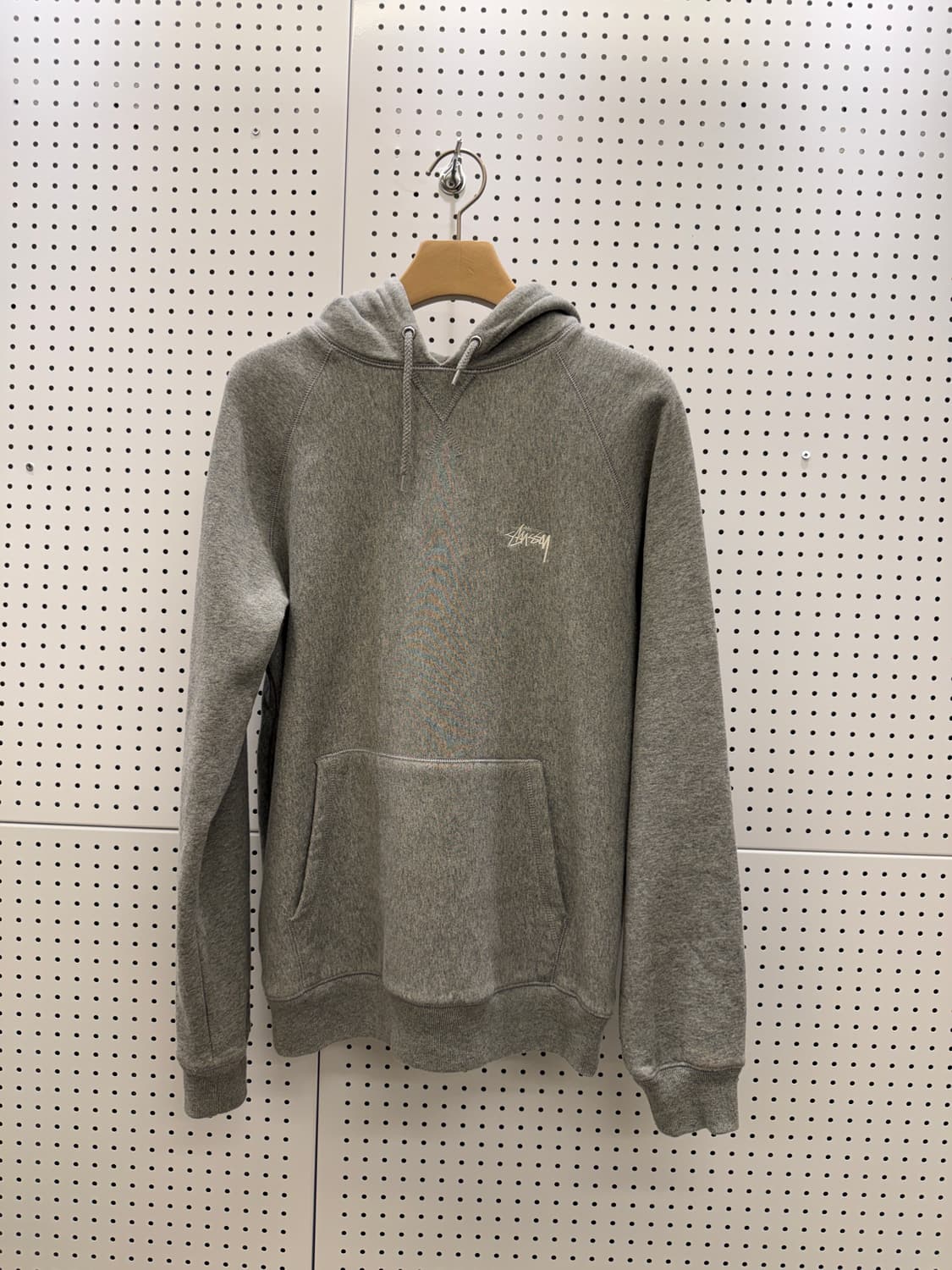 스투시 스몰 로고 그레이 후드티 U1694 상품이미지2