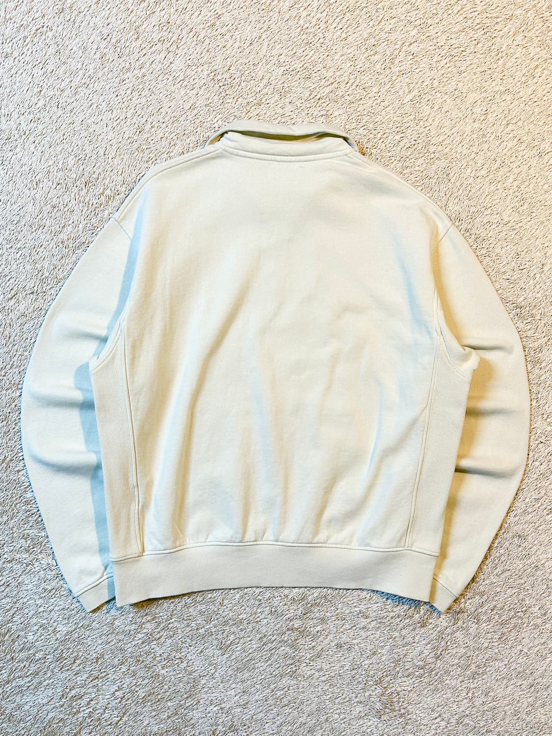 디스이즈네버댓 자수로고 하프 반집업 맨투맨 내츄럴 상품이미지3