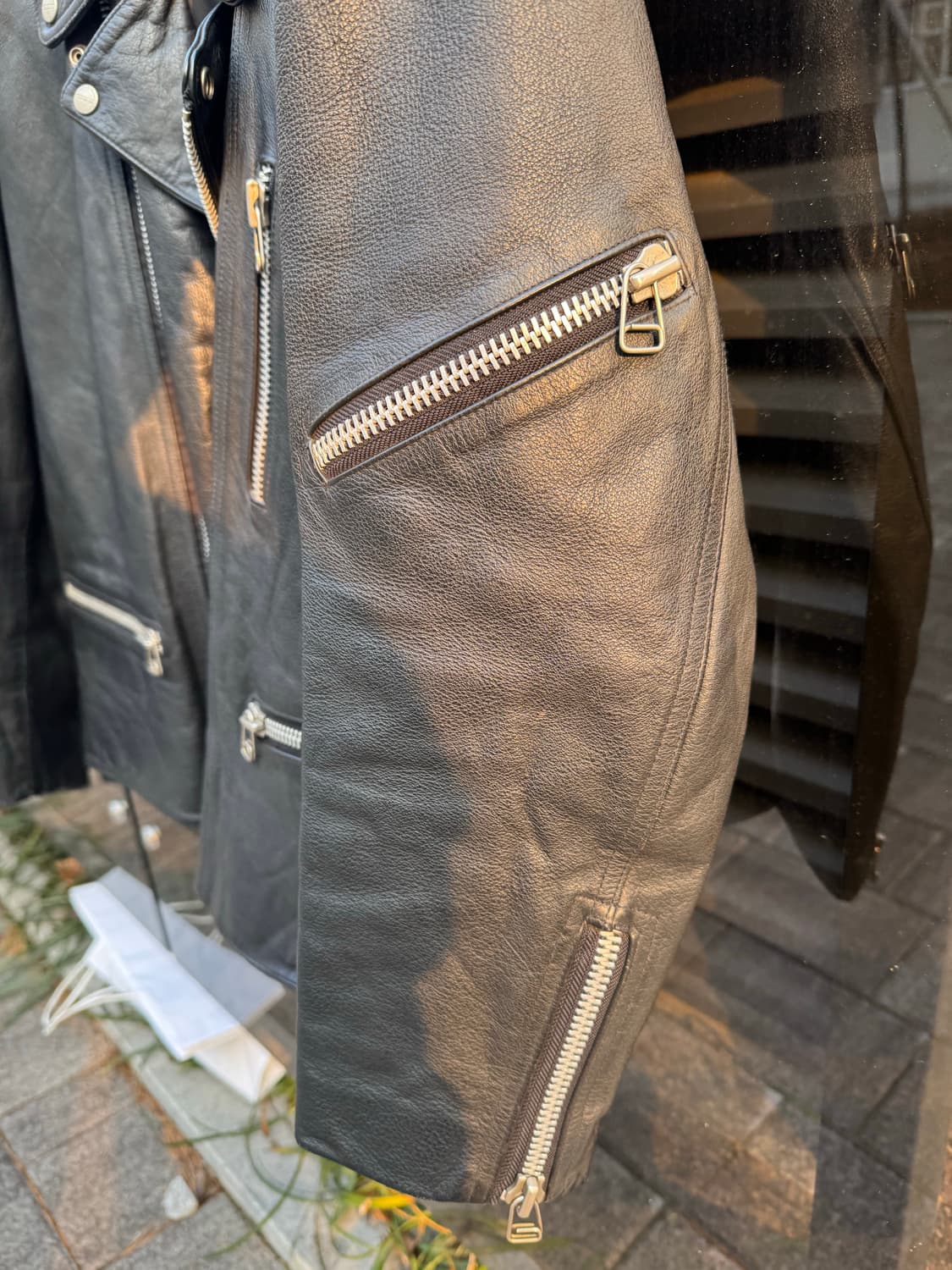 00s 마리떼 프랑소와 저버 레더 라이더자켓 상품이미지6