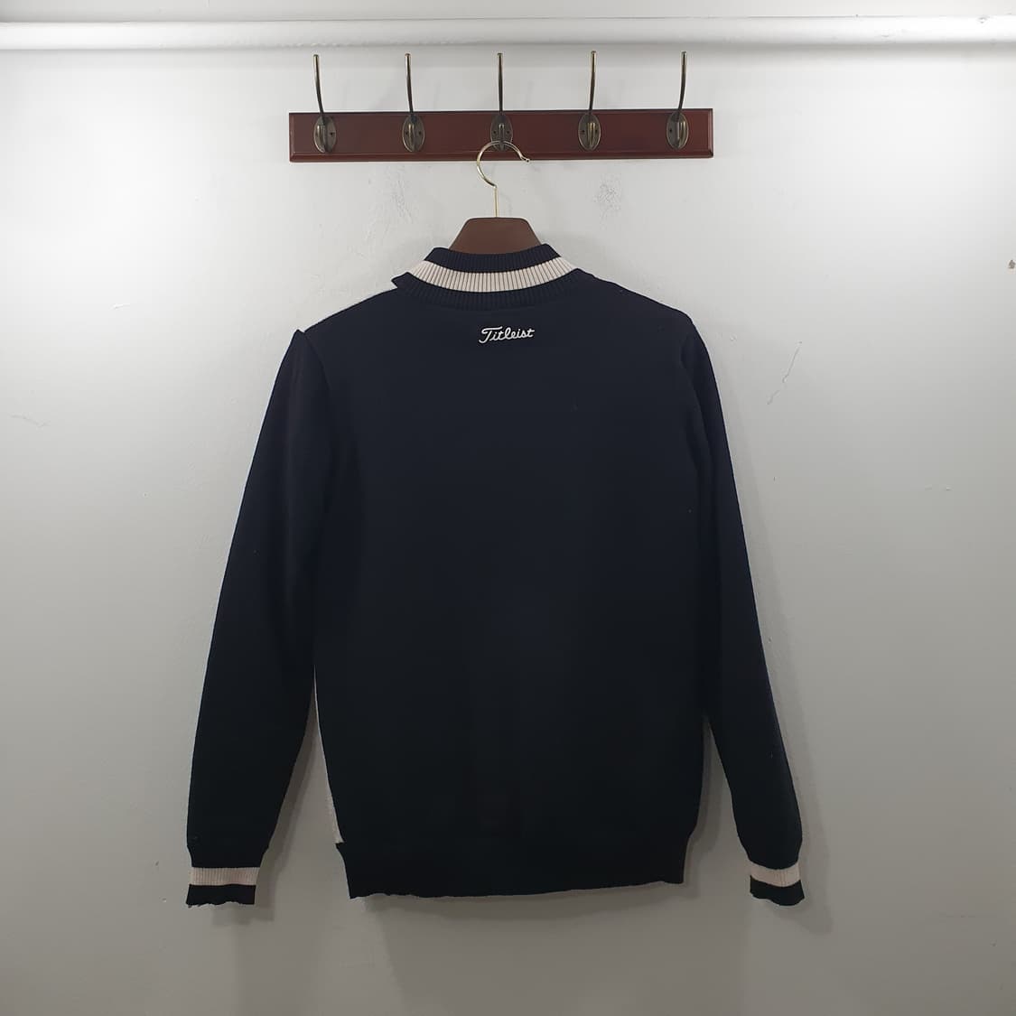 L 타이틀리스트 남성 골프웨어 방풍 반집업 니트 스웨터 상품이미지6