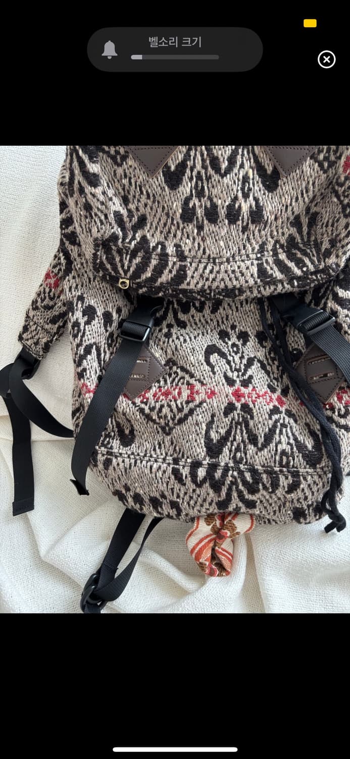 AHCAHCUM 무챠챠 자카드 백팩 상품이미지3