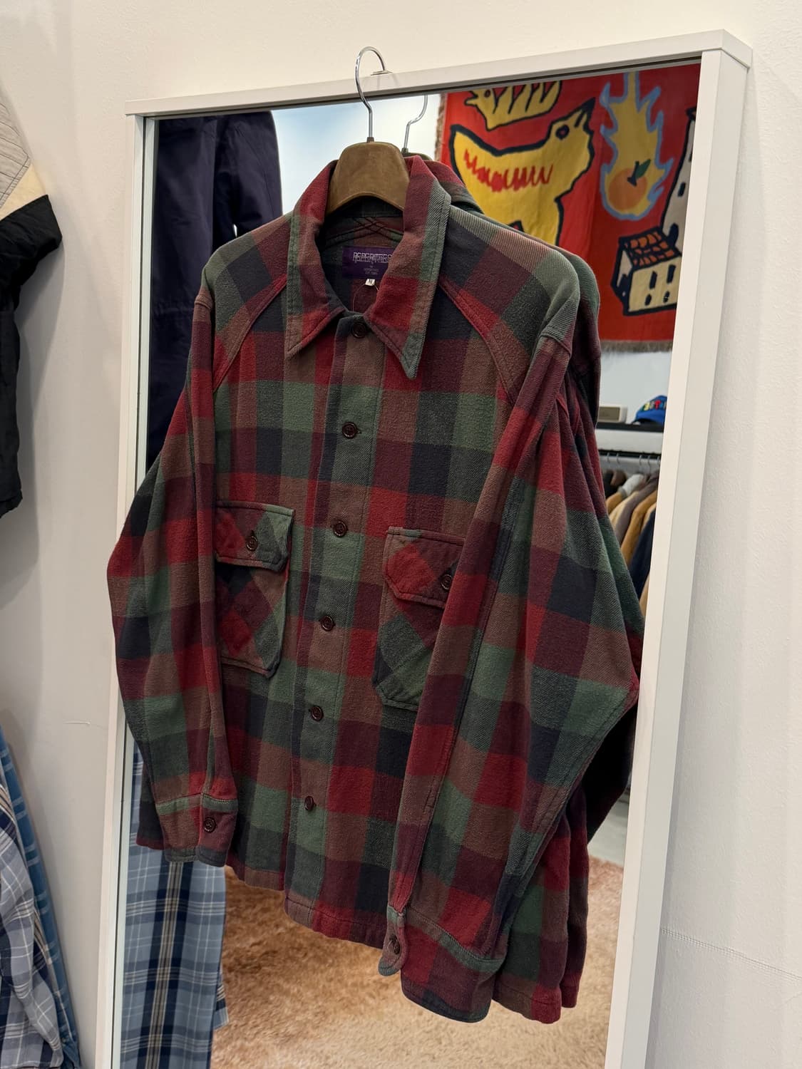 Nepenthes 네펜데스 플란넬 체크 셔츠 (made in Japan) 상품이미지1