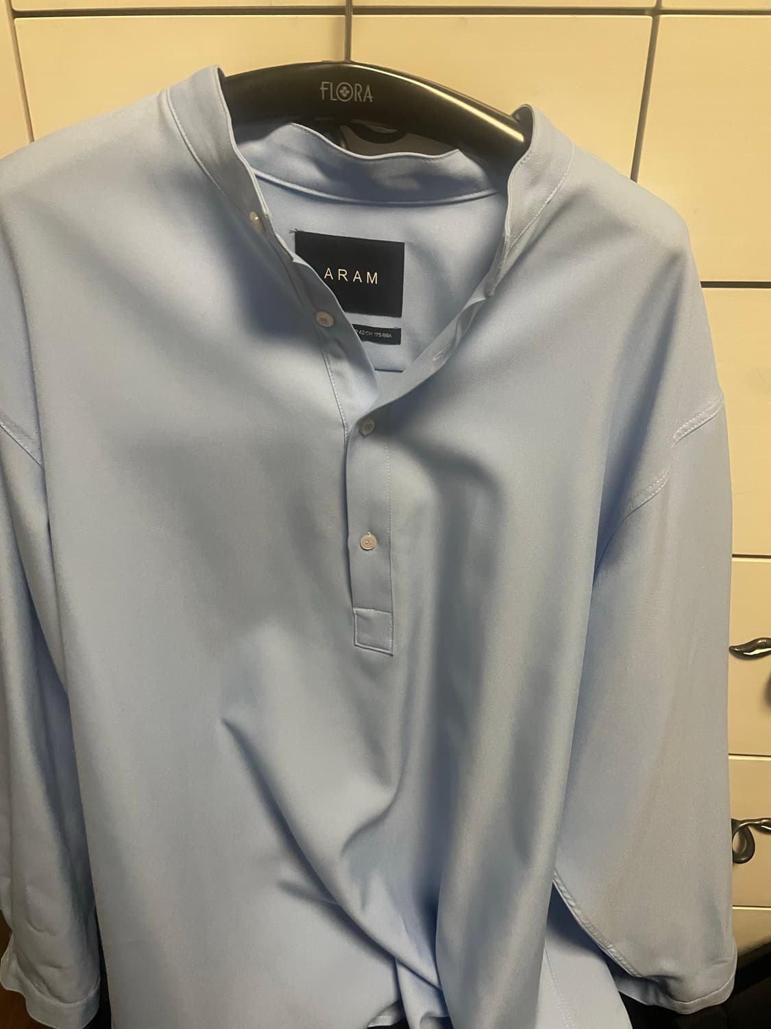 아람 셔츠 박서준 착용 새상품급 L 상품이미지3