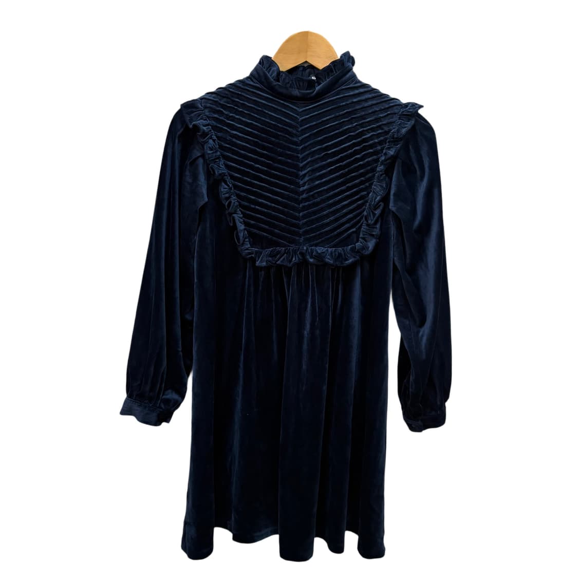 빈티지 네이비 벨벳 베이비돌 미니 원피스 상품이미지6