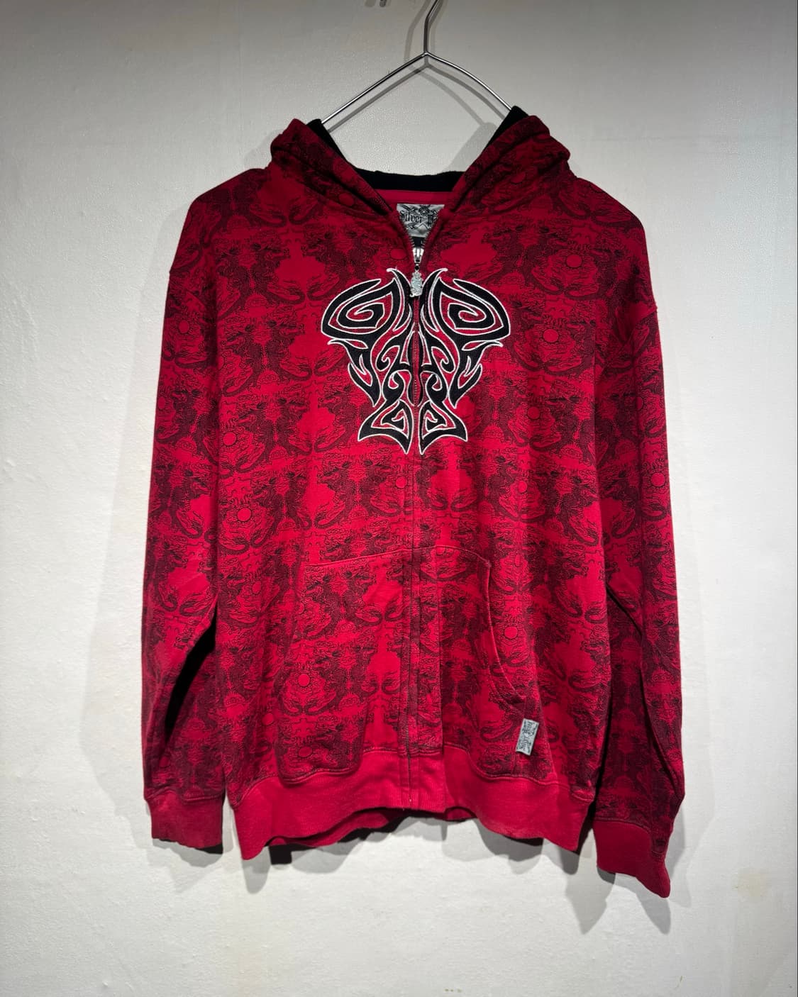 Red tribal hood zip up  상품이미지1